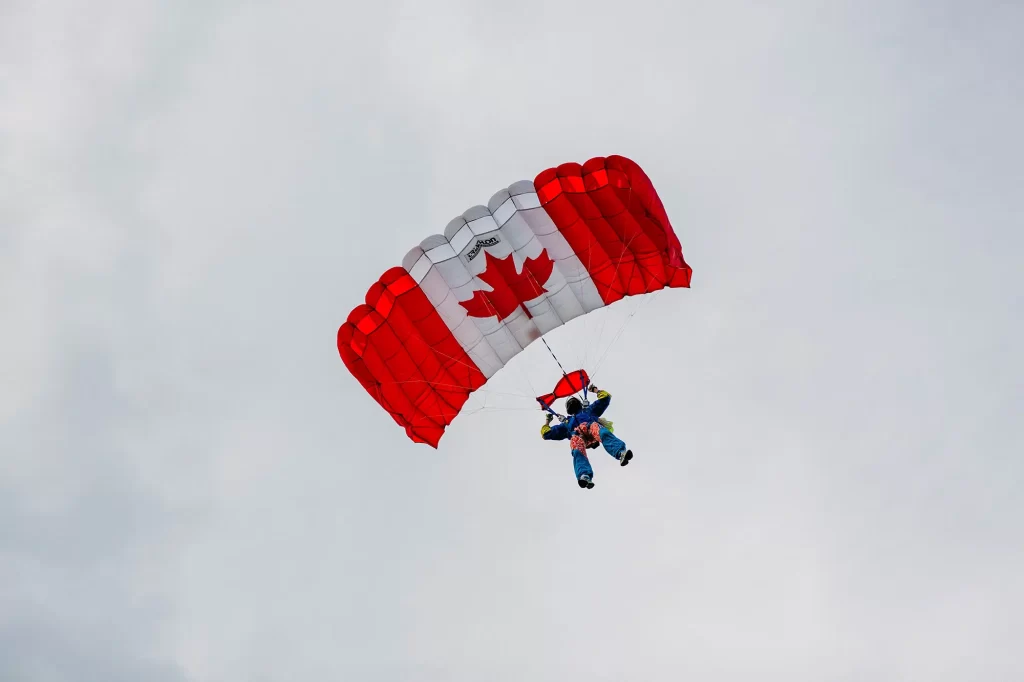 Skydiving Canada Day Campbell River