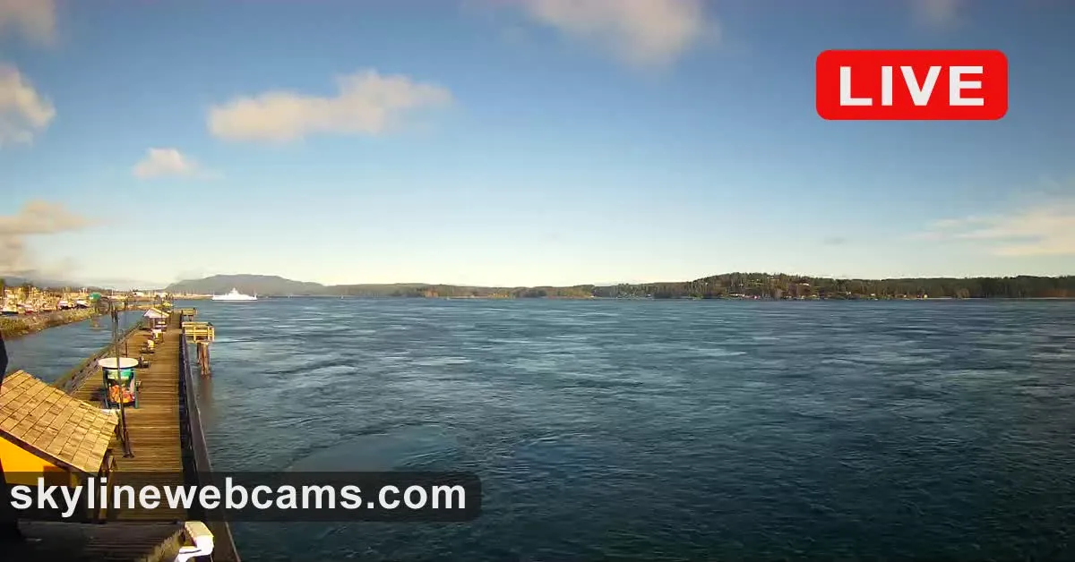 Discovery Pier and Quadra Island Live Webcam Thumb | Destination Campbell River