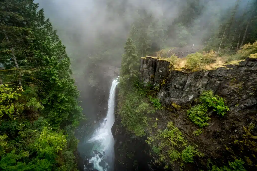 Elk Falls on Vancouver Island as viewed from Suspension Bridge | Chris Istace | Destination Campbell River