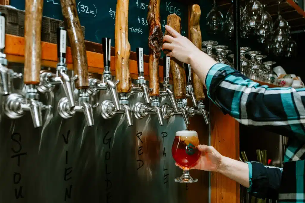 Tap Wall at Beach Fire Brewing | Bluetree Photography | Destination Campbell River